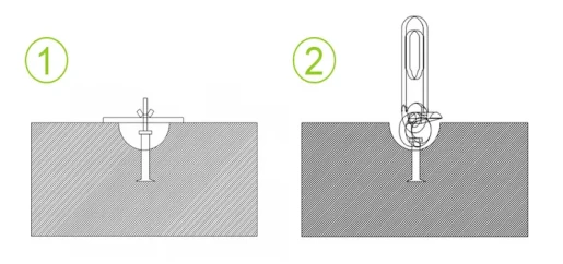 Connect the Lifting Clutch to the Anchor Connect the Lifting Clutch to the Anchor